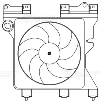 вентилятор охлаждения!\ Citroen Berlingo, Peugeot Partner 96> LFK 2029 LUZAR