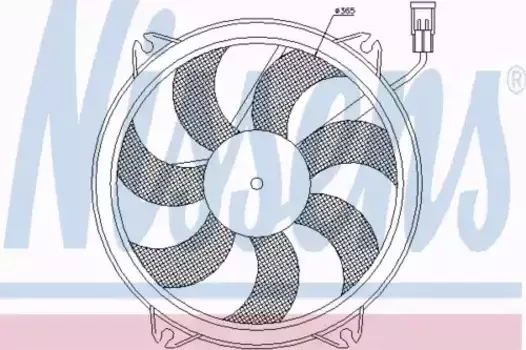 вентилятор охлаждения!\Citroen C8 2.0-3.0 02> 85606 NISSENS