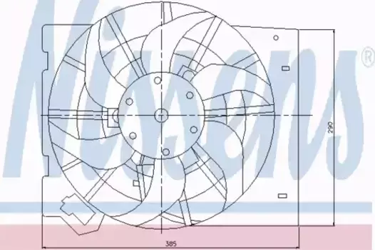 вентилятор охлаждения!\ Opel Astra G 2.0 98-05 85186 NISSENS