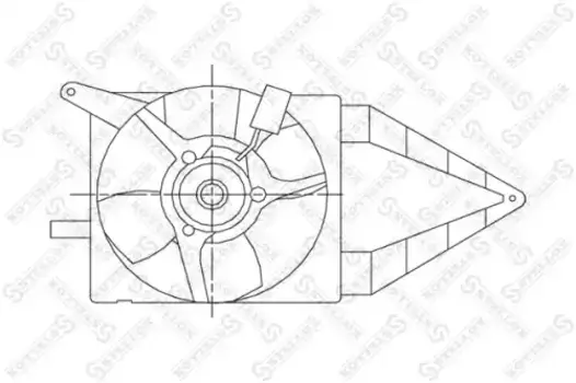 вентилятор охлаждения!\ Opel Vectra A/Astra F 1.4-1.6 88-98 29-99246-SX STELLOX