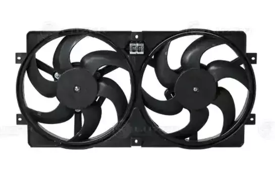 вентилятор охлаждения !с кожухом (2 вент.) с резистором\ ВАЗ 2123 01>, Chevrolet Niva 02> LFK0123 LUZAR