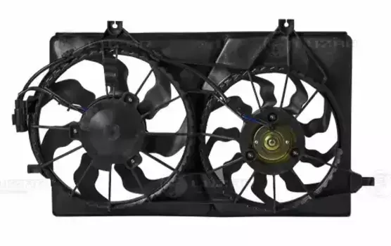 вентилятор охлаждения !с кожухом (2 вент.)\ ВАЗ 2170-72 Приора А/С Halla LFK01270 LUZAR