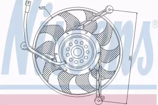 вентилятор охлаждения!\ VW T4 all 1.9-2.8 90-03 85618 NISSENS