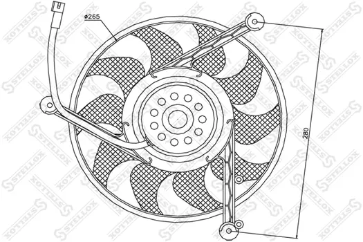 вентилятор охлаждения!\ VW T4 all 91-04 29-99008-SX STELLOX
