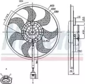 вентилятор охлаждения!\ VW T5 1.9-3.2i/D 03> 85805 NISSENS