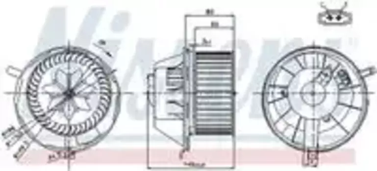 Вентилятор отопителя NISSENS 87034
