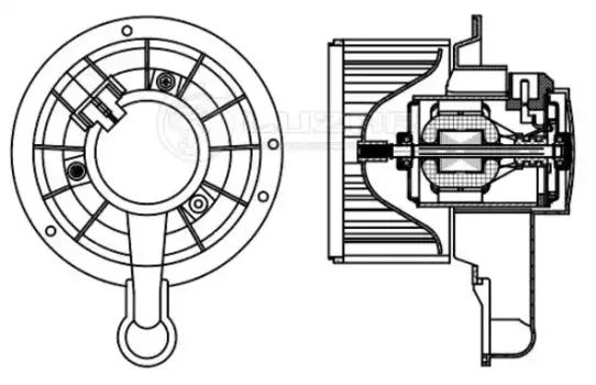 Вентилятор отопителя LUZAR LFH 1050