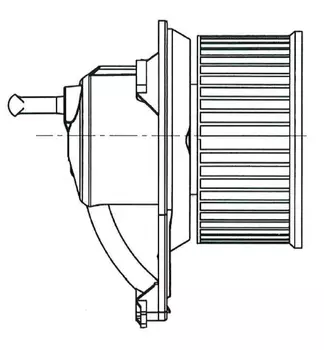 Вентилятор отопителя LUZAR LFH 1509