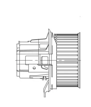 Вентилятор отопителя LUZAR LFH 1550