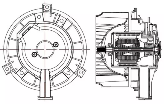 Вентилятор отопителя LUZAR LFH 0595