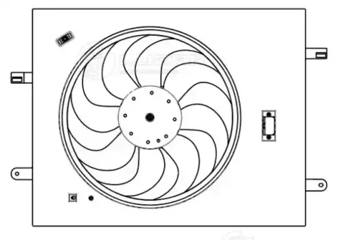 вентилятор системы охлаждения!\ Changan CS35 13> LFK 3023 LUZAR