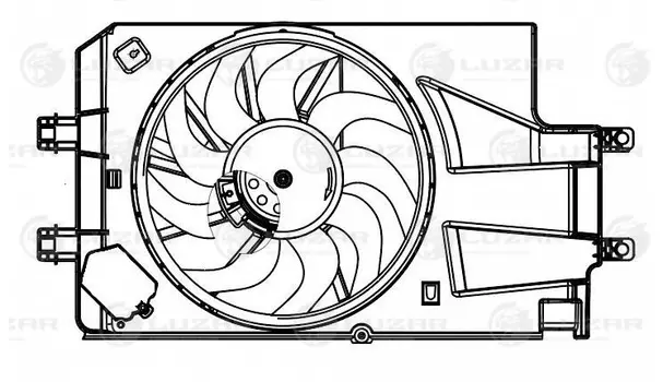 вентилятор системы охлаждения!\ Lada Гранта 15> LFK 0193 LUZAR