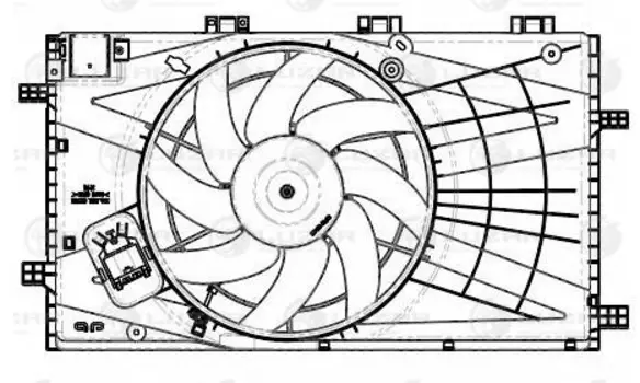 вентилятор системы охлаждения!\ Opel Insignia 08>