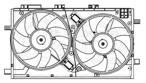 вентилятор системы охлаждения!\ Opel Insignia 08> LFK 2104 LUZAR