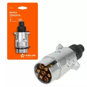 вилка прицепа! 7 контактов, металл\ ATE02 AIRLINE