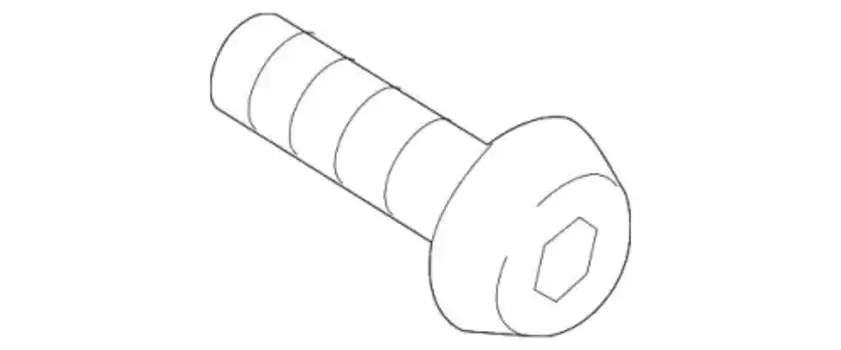 винт! с плоской головкой и внутренним Torx M6x35\ Skoda Octavia III/IV N10765401 VAG