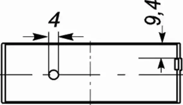 вкладыши шатунные к-т STD!замок 9.5мм слева, масл.канал 4мм \Volvo FL6 D/TD50/60-63 037 PS 18049 200 MAHLE