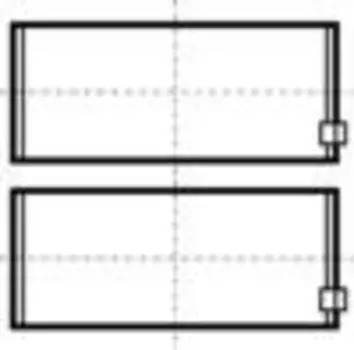 вкладыши шатунные пара !0.25 \IVECO EUROCARGO дв.F4AE0681 A/E/C/D, DAF LF45/55 дв.BE/CE 79 331 610 KS