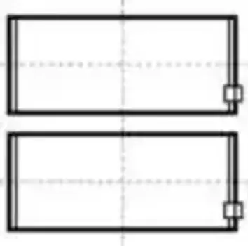 вкладыши шатунные пара !0.5 \IVECO EUROCARGO дв.F4AE0681 A/E/C/D, DAF LF45/55 дв.BE/CE 79 331 620 KS