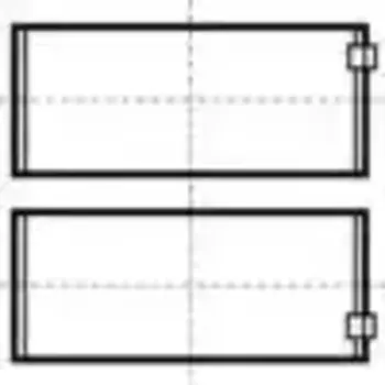 вкладыши шатунные!пара STD\ DEUTZ BF 4M 1013 79 408 600 KS
