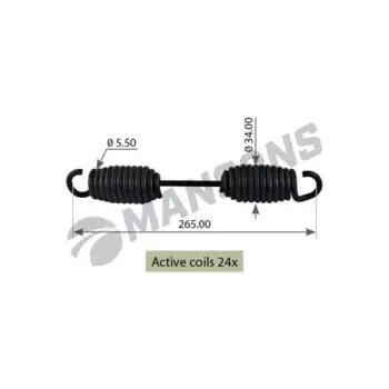 Пружины барабанных тормозных колодок MANSONS SPR0013
