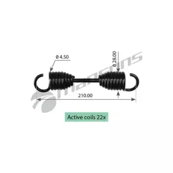 Пружины барабанных тормозных колодок MANSONS SPR0035