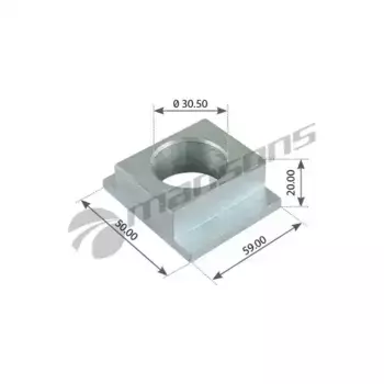 втулка ползун кронштейна полурессоры !(м)D30/50x58 \BPW 300.100 MANSONS