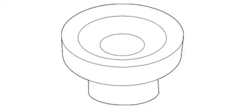 втулка радиатора нижняя!\ MB W203 2.0 00-06 203 504 00 12