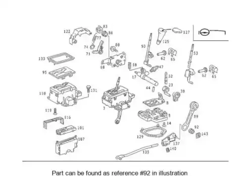 втулка рычага переключателя передач!\ MB W202 1.8 93-00 202 992 00 10