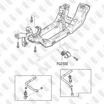 втулка стабилизатора!\ Ford Focus 04>