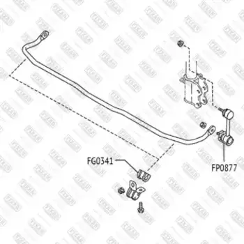 втулка стабилизатора!\ Mazda 323 98>