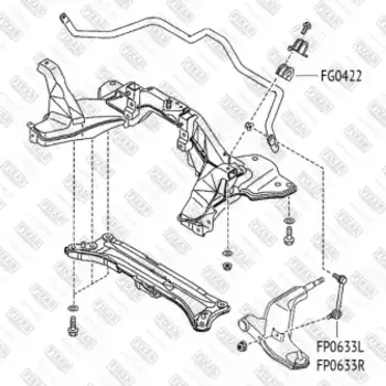 втулка стабилизатора!\ Mazda 626 91>