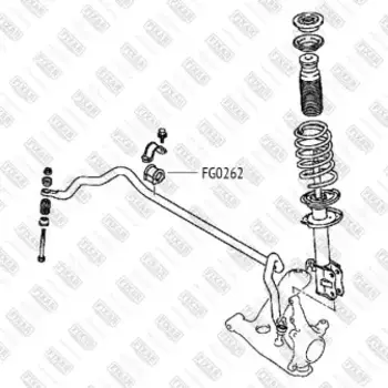 втулка стабилизатора!\ Mitsubishi Colt 04>