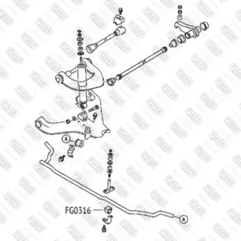 втулка стабилизатора!\ Mitsubishi Pajero Sport 98>