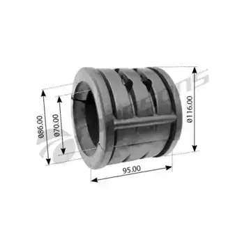 втулка стабилизатора! (п) 70x116x95\Volvo 900091 MANSONS