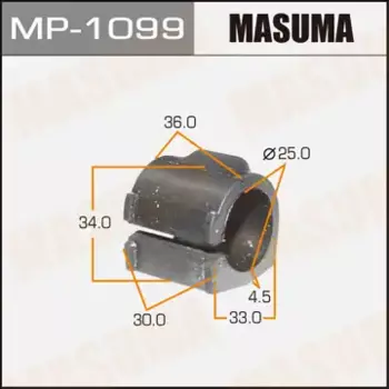 втулка стабилизатора переднего центр.!\ Renault Logan, Dacia Logan 1.4/1.6 04> MP-1099 MASUMA