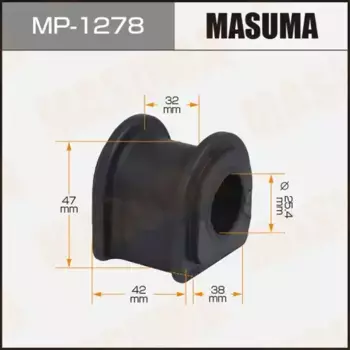 втулка стабилизатора переднего! d25\ Toyota Crown 03-01/Mark2 04> MP-1278 MASUMA