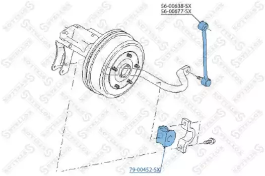 втулка стабилизатора переднего и заднего! d=29 \ Ford Transit 00> 79-00452-SX STELLOX