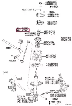 втулка стабилизатора переднего левая!\ Toyota Rav4 ACA30 2.0VVTi 05-09 4881578021 TOYOTA / LEXUS