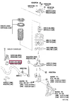 втулка стабилизатора переднего!\ Lexus RX350 17> 4881548110 TOYOTA / LEXUS