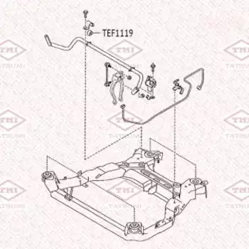 втулка стабилизатора переднего !\ Mazda 6 >07 TEF1119 TATSUMI