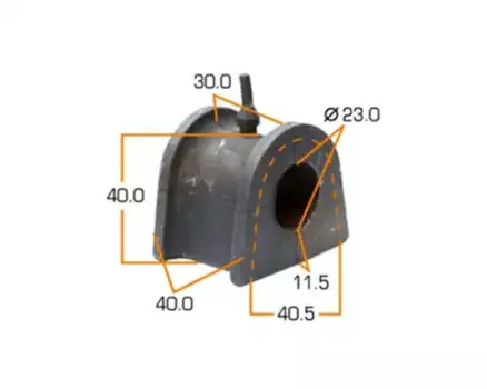 втулка стабилизатора переднего!\ Mitsubishi Pajero Pinin/Io H61W-H77W 1999-2005 MP-677 MASUMA