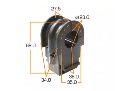 втулка стабилизатора переднего!\ Nissan Qashqai/Juke 06> MP-1083 MASUMA