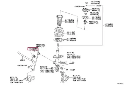 втулка стабилизатора переднего правая!\ Toyota Avensis T27 1.8-2.0 08>/RAV4 2.0 05> 4881505160 TOYOTA / LEXUS