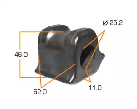 втулка стабилизатора переднего правая! \ Toyota Rav4 ACA30 2.0VVTi 05-09 MP-1165 MASUMA