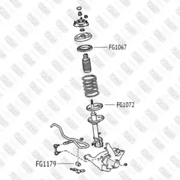 втулка стабилизатора переднего!\ Toyota Caldina/Ipsum/Picnic/Nadia/Gaia 96>