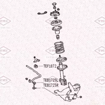 втулка стабилизатора переднего!\ Toyota Carina E/Carina/Corona 88>