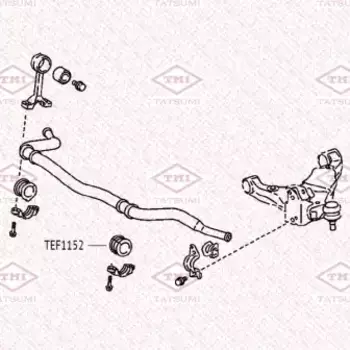 втулка стабилизатора переднего!\ Toyota Land Cruiser Prado GDJ150,KDJ150 09> TEF1152 TATSUMI