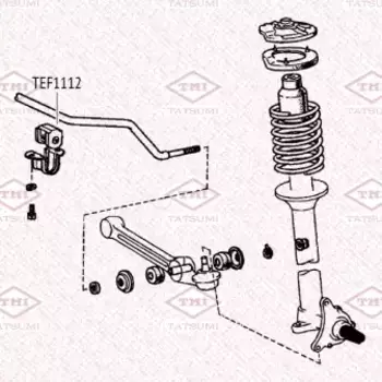 втулка стабилизатора переднего!\ Toyota RAV4 00> TEF1112 TATSUMI