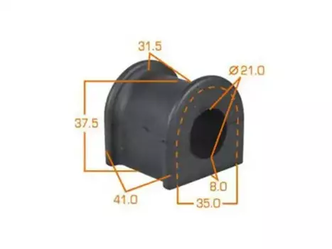 втулка стабилизатора переднего!\ Toyota RAV4 ACA20/CLA20/ZCA25 MP-373 MASUMA